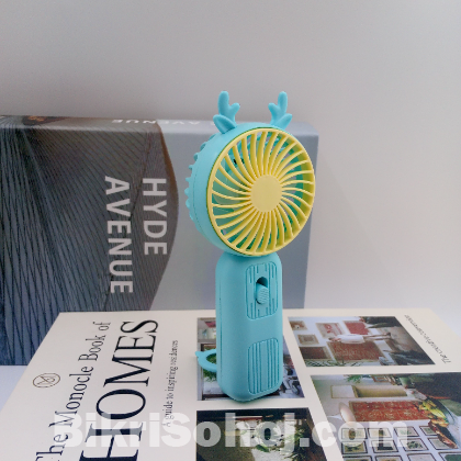 Portable Rechargeable Mini Fan with buckle bracket